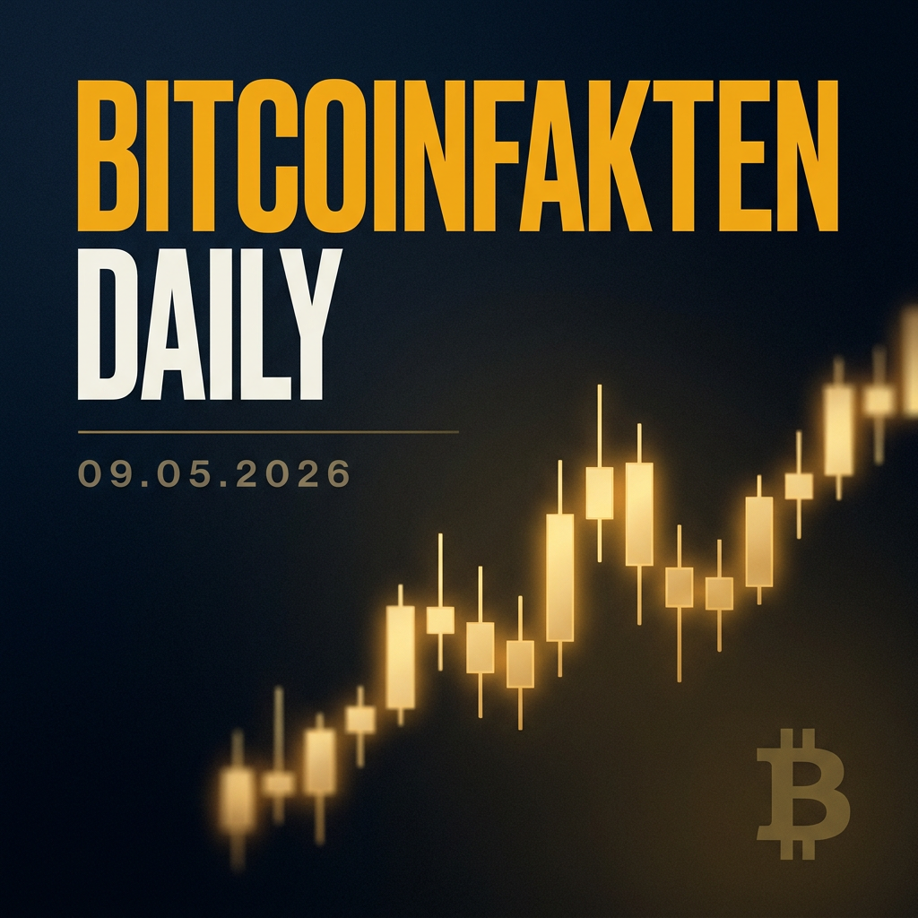 Bitcoinfakten Daily · 09.05.2026 — Zolldrohungen, BTC-Kurs, Haltefrist