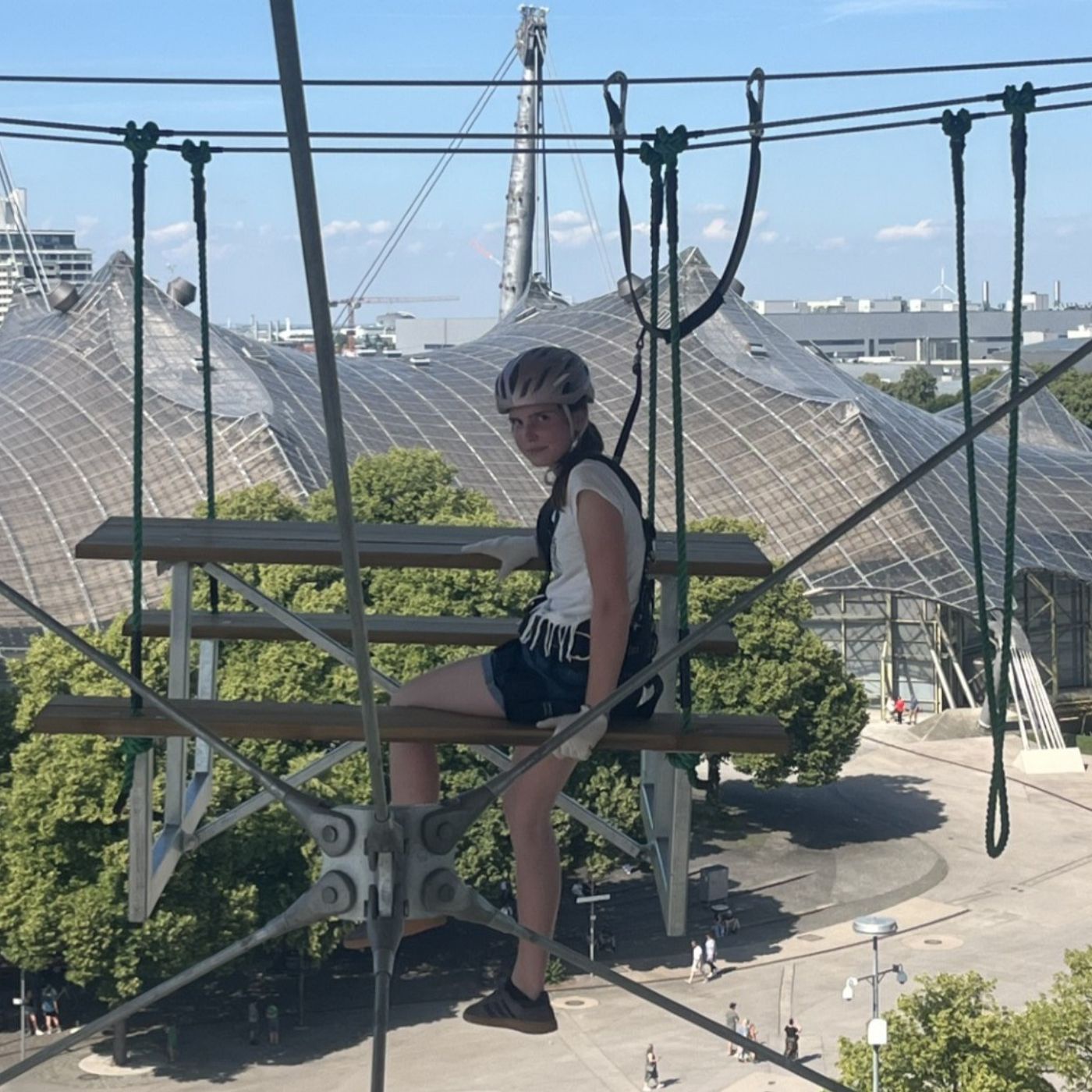 Der SAYAQ-Adventure-Tower im Olympiapark München 