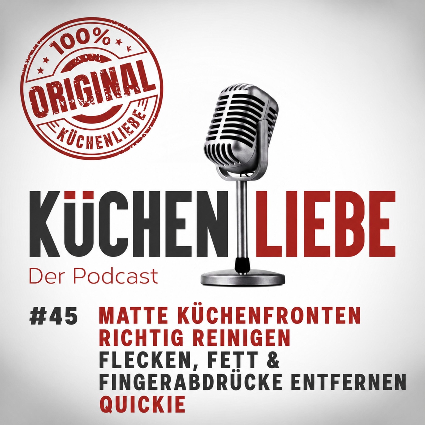 #45 Matte Küchenfronten richtig reinigen | Flecken, Fett & Fingerabdrücke entfernen | Quickie