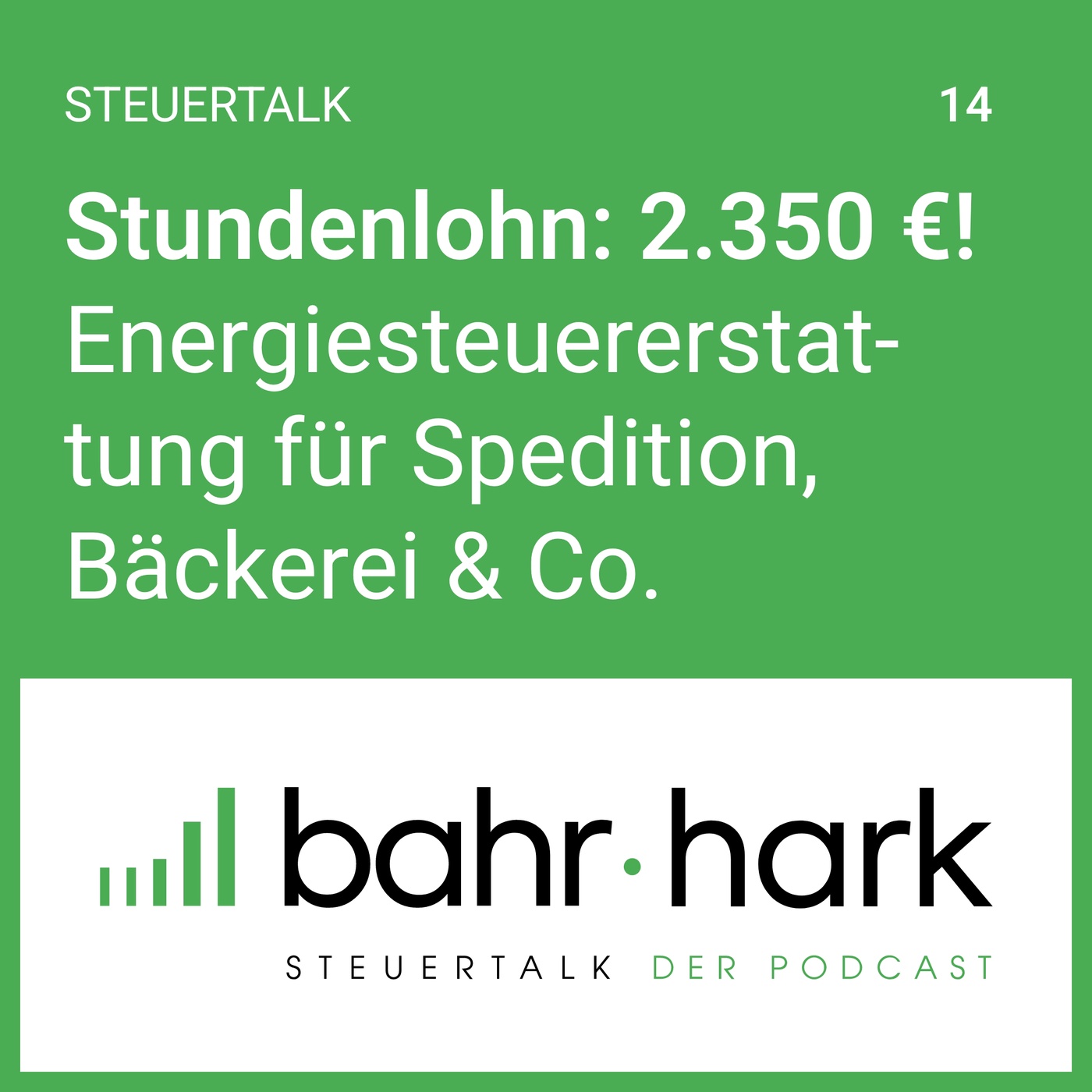 Energiesteuer-Erstattung (steuertalk 14)