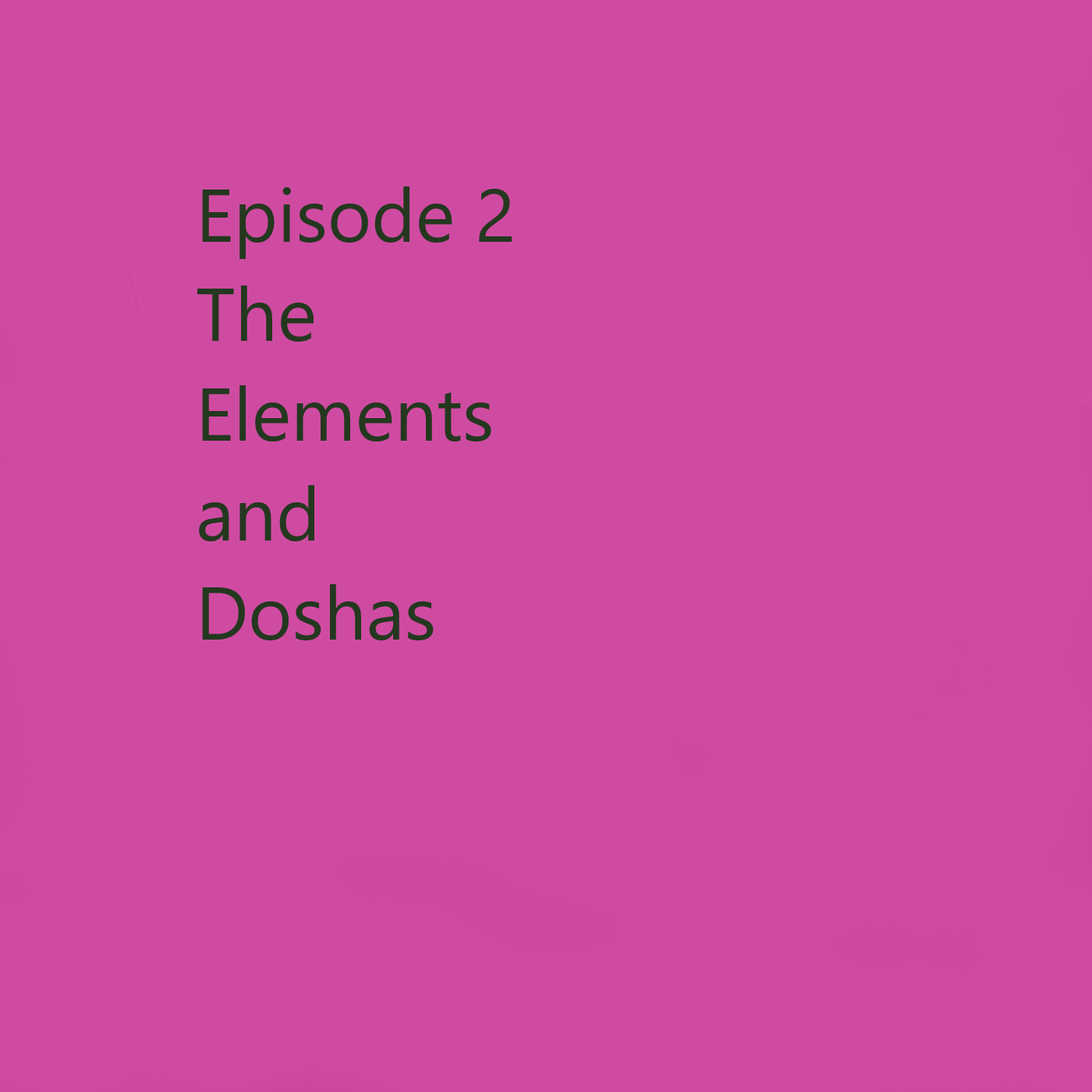 Episode 2 The Elements and Doshas