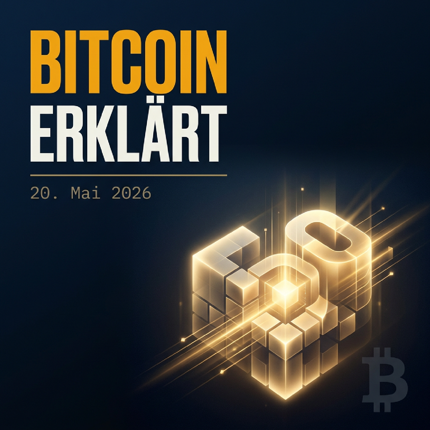 Bitcoin Erklärt · 20.05.2026 — Bitcoin Blockchain: Heute vor 10 Jahren 50 GB!