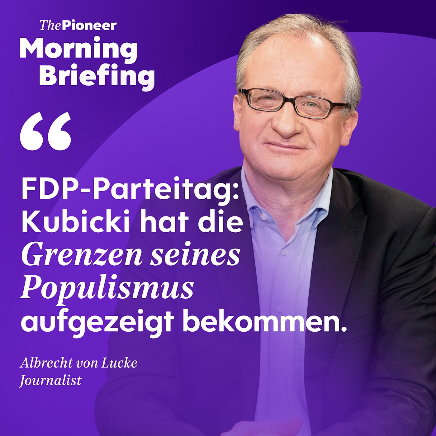Albrecht von Lucke: „Kubicki wurden Grenzen seines Populismus aufgezeigt” | FDP | Marilyn Monroe