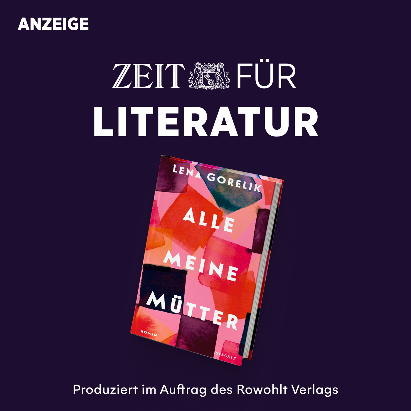 ZEIT für Literatur mit Lena Gorelik