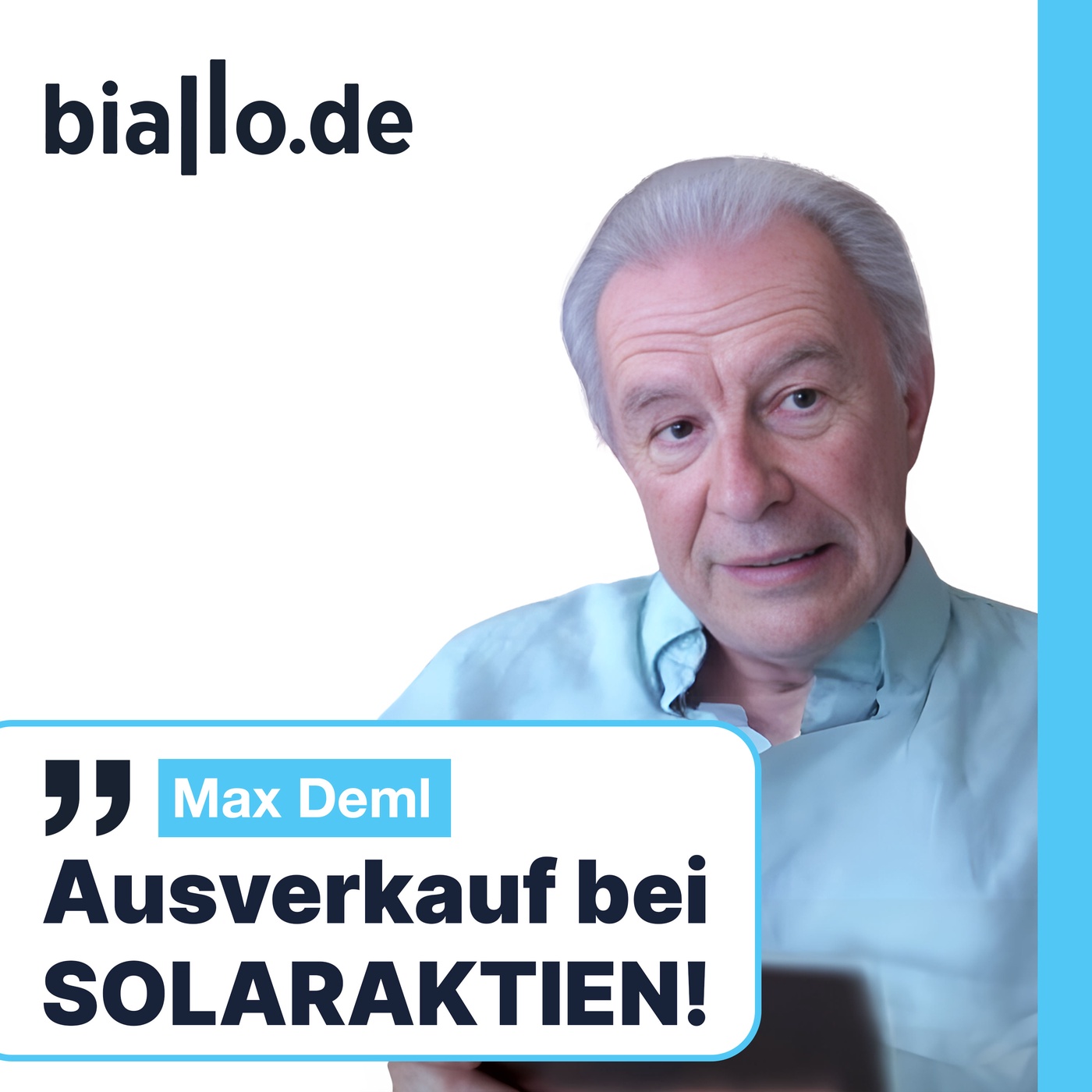 Max Deml: SMA Solar Aktie: Minus 70 Prozent – und jetzt?