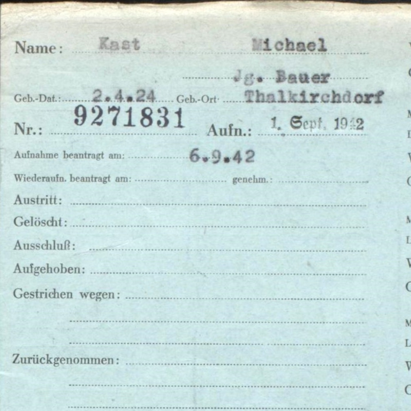 X-063: Was in der NSDAP-Mitgliederkartei zu finden ist  - und was nicht, mit Dr. Johannes Spohr