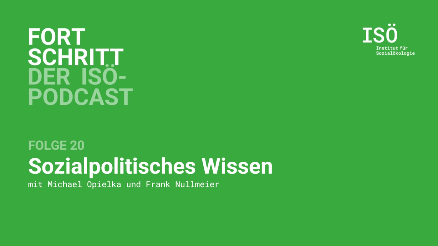 20 - Fortschritt - der ISÖ-Podcast - Folge 20 - Sozialpolitisches Wissen