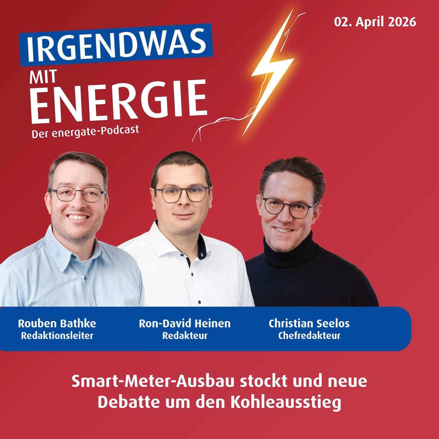 News-Update vom 2. April 2026 - Es hakt beim Smart-Meter-Rollout - und auch beim Kohleausstieg?