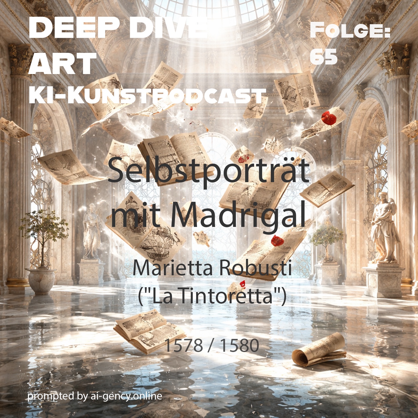 Selbstporträt mit Madrigal // Marietta Robusti, genannt 