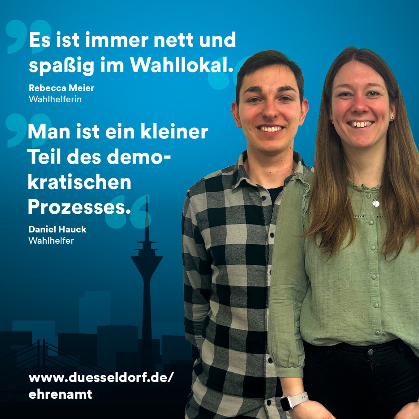 Düsseldorf engagiert sich: Wahlhelfende