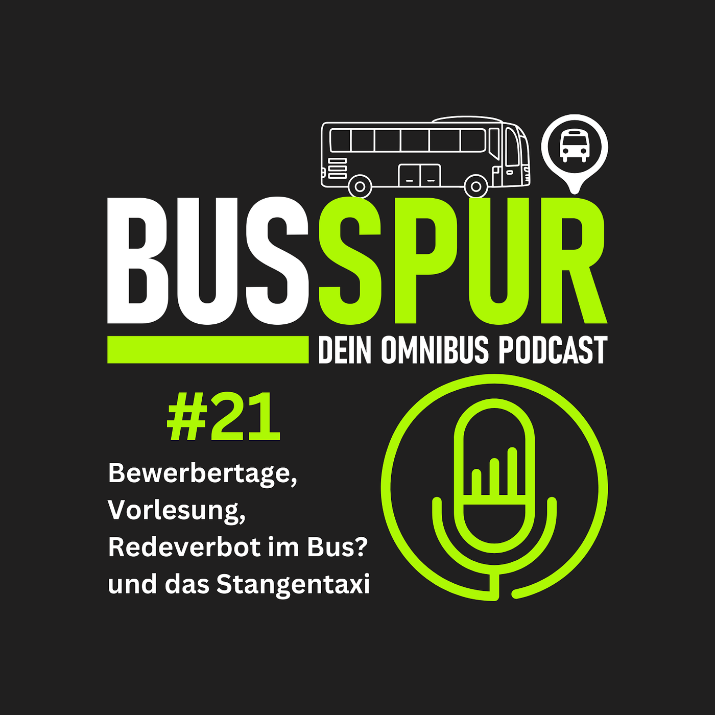 Bewerbertage, Vorlesung, Redeverbot im Bus? und das Stangentaxi