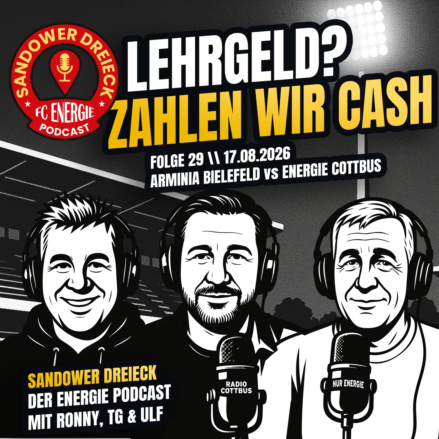 Lehrgeld? Zahlen wir cash!| Sandower Dreieck - Der Energie Cottbus-Podcast