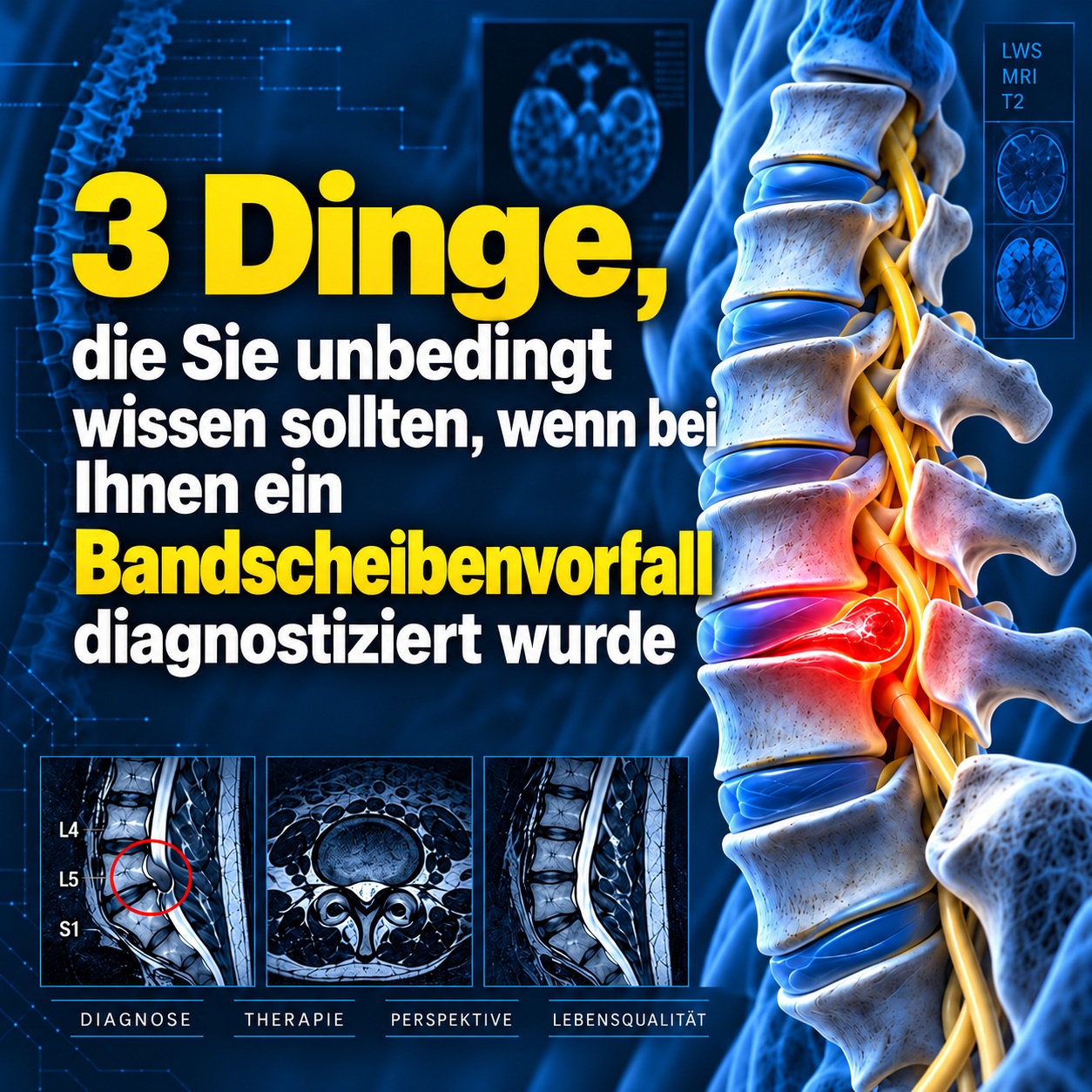3 Dinge die sie machen sollten, wenn bei Ihnen bei Bandscheibenvorfall diagnostiziert wurde