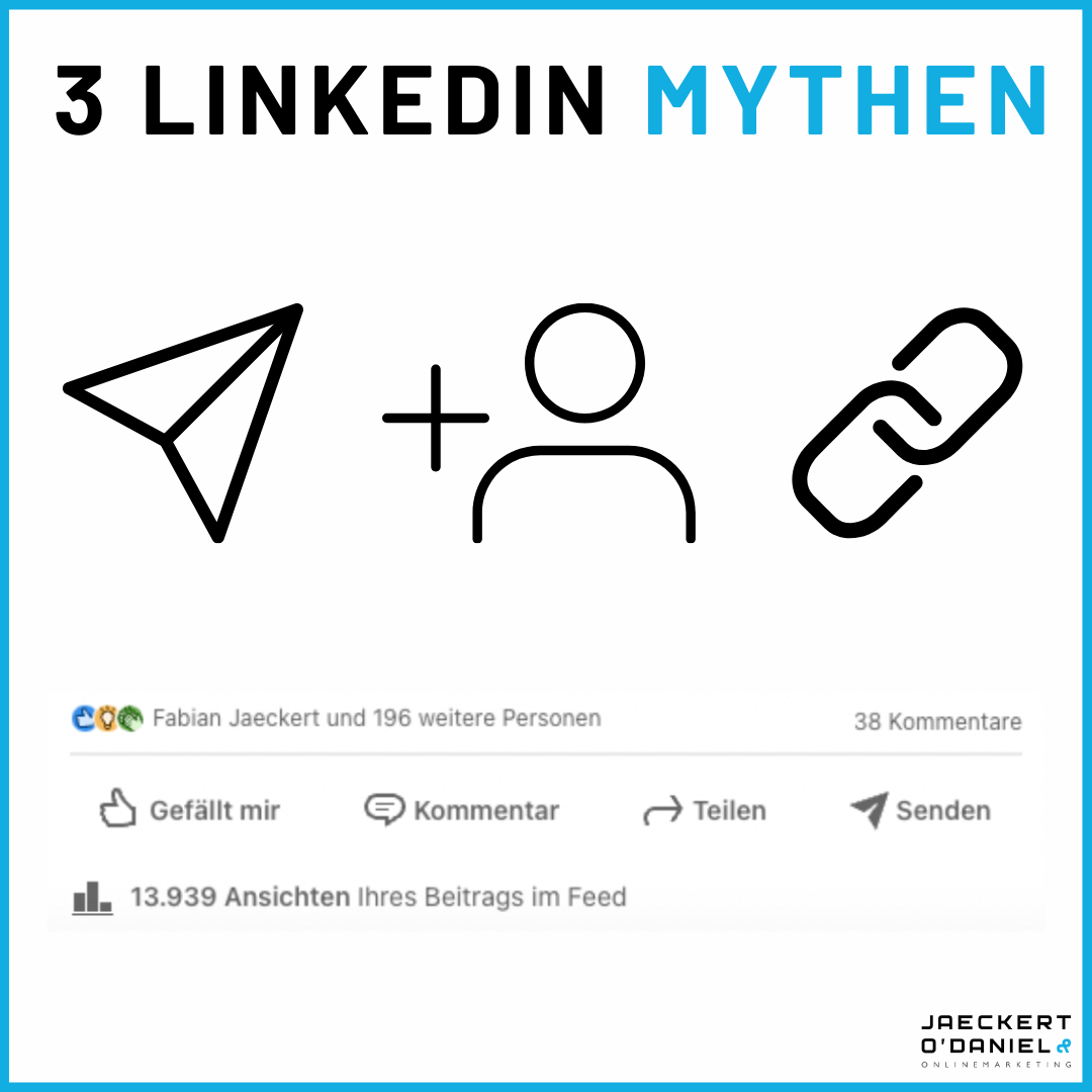 3 LinkedIn Mythen, die wir mit Cases widerlegen