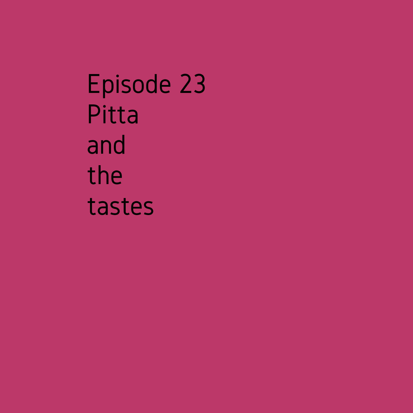 Episode 23 Pitta and the tastes