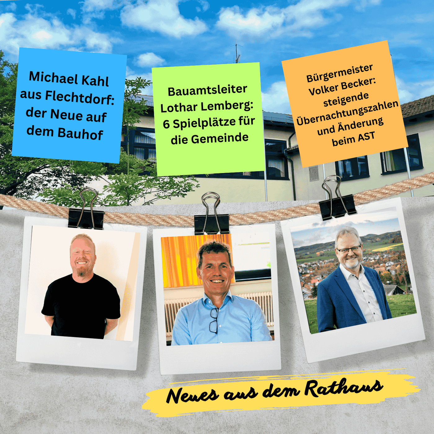 Folge 177: Bauhof, Spielplätze & Gästezahlen - Neues aus dem Rathaus