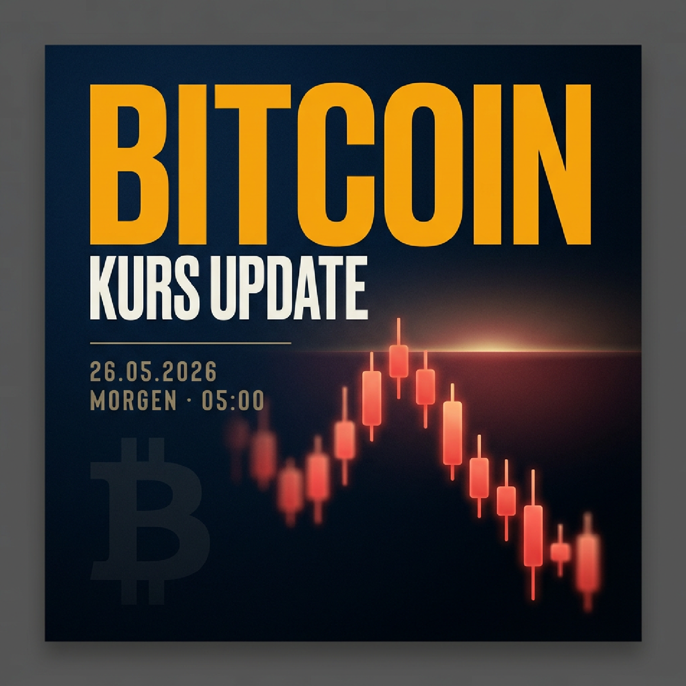 Bitcoin Kurs Morgen 26.05.2026: 65.806 € (-0.55 %)