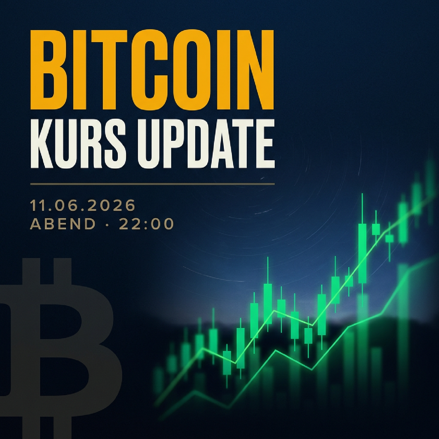 Bitcoin Kurs Abend 11.06.2026: 54.910 € (+2.33 %)