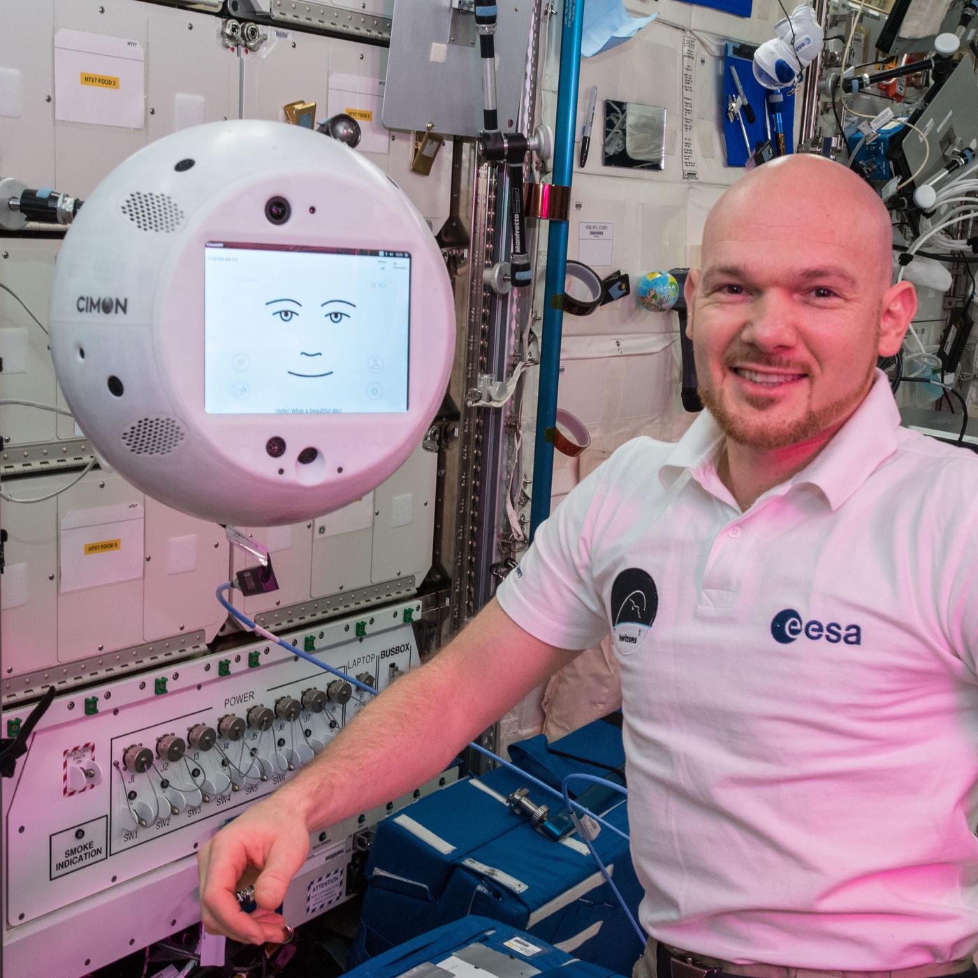 Cimon, der fliegende Weltraumroboter von IBM