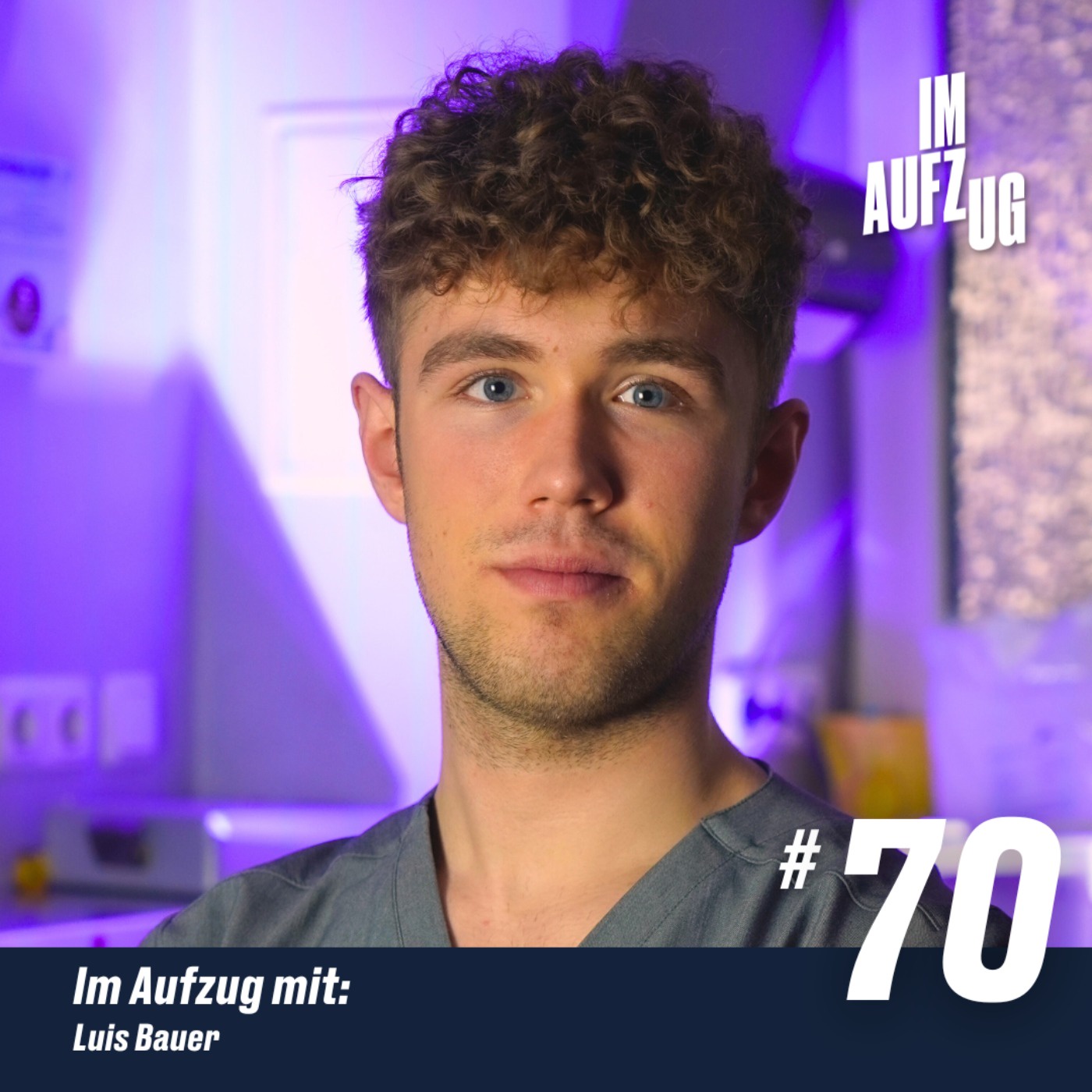 Im Aufzug mit Luis Bauer