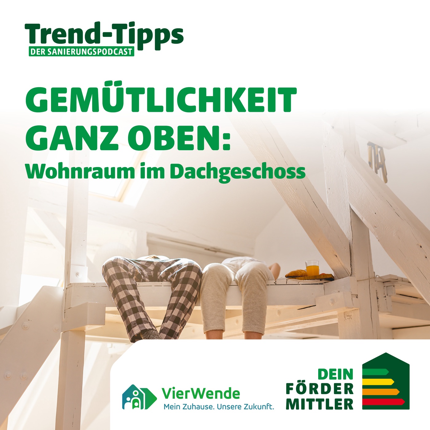 Gemütlichkeit ganz oben: Wohnraum im Dachgeschoss 