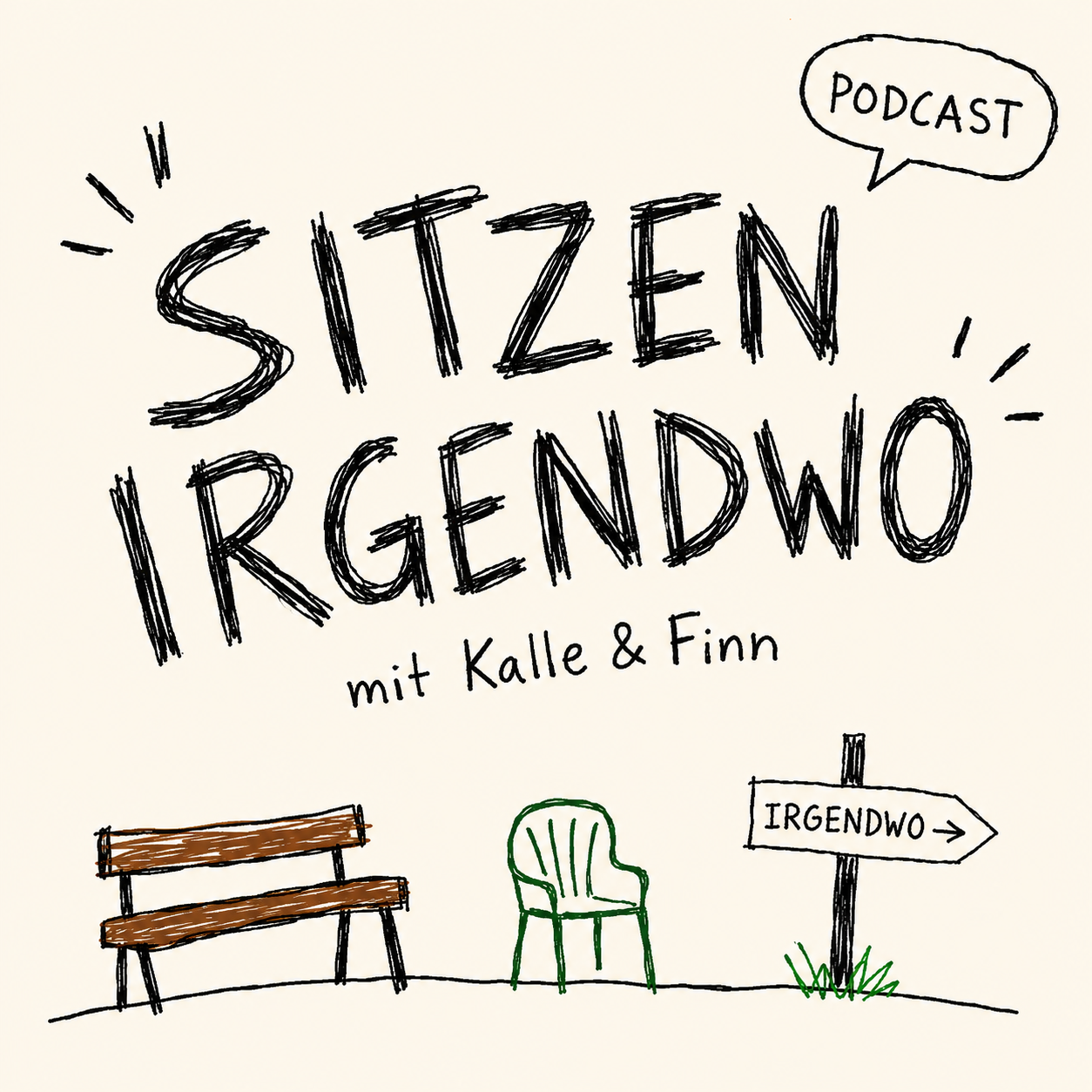 Sitzen irgendwo