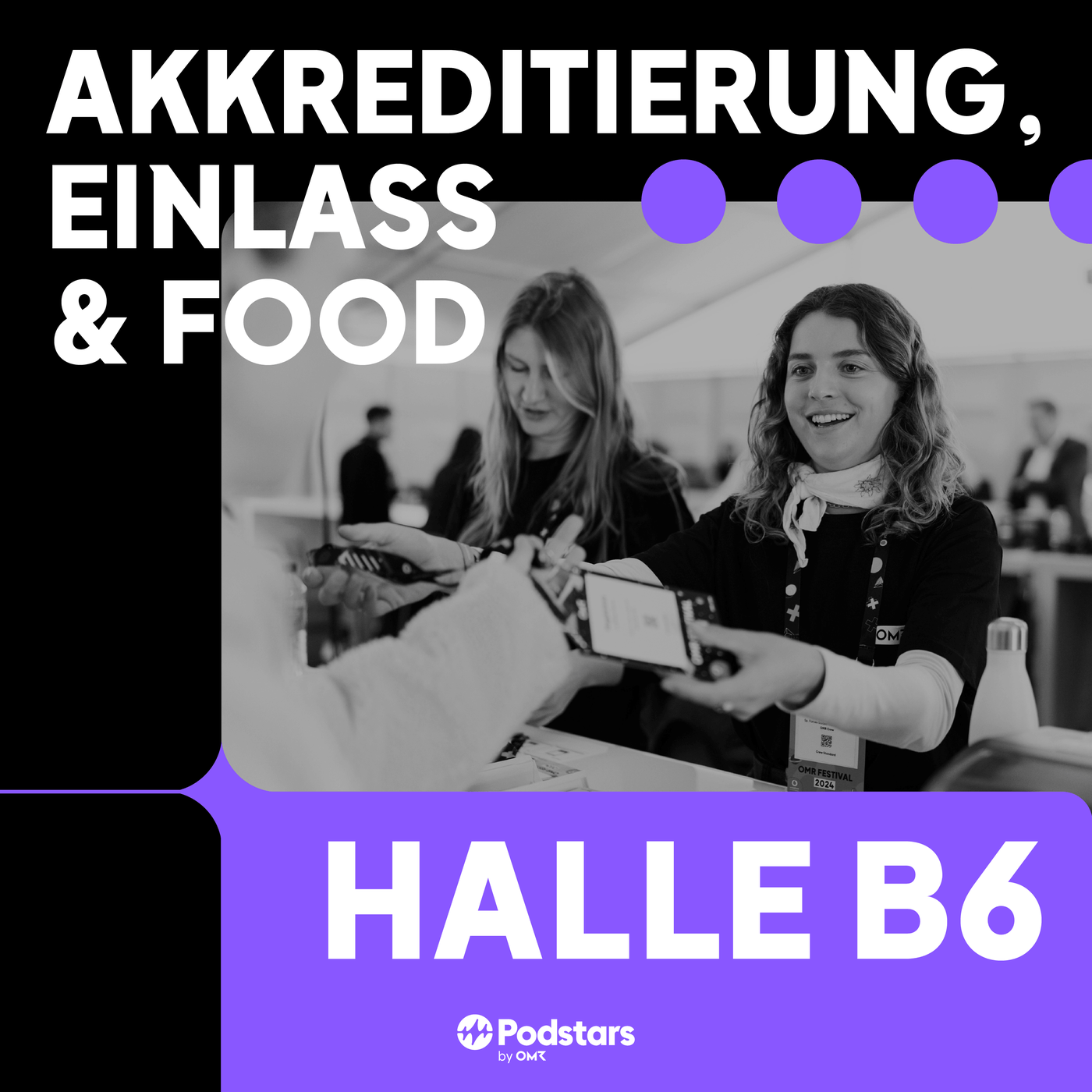 Akkreditierung, Einlass & Food