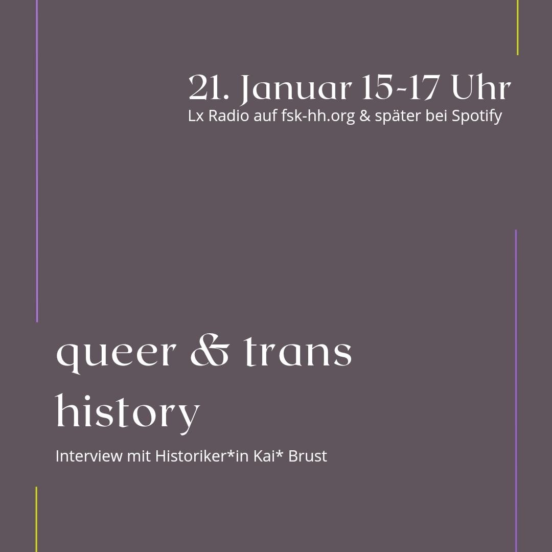 LX Radio Januar 2024: Queer & trans history