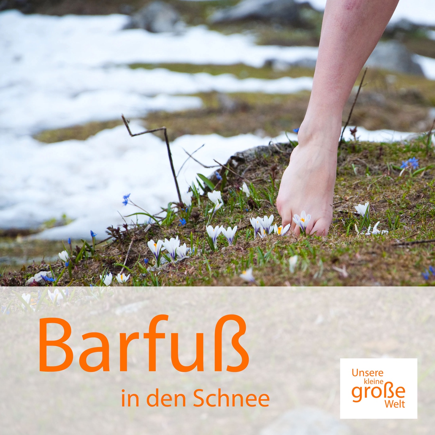 Barfuß in den Schnee