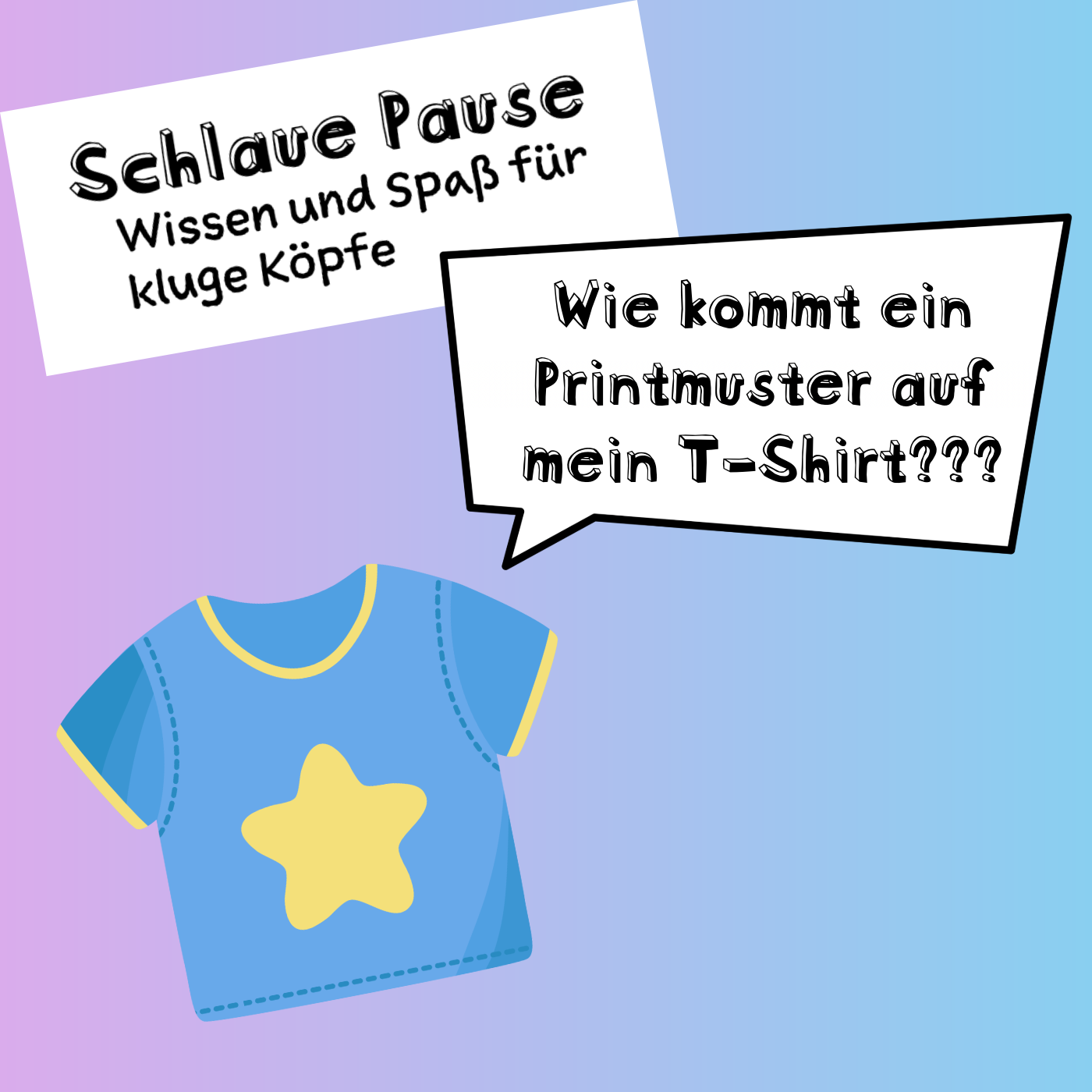 Wie kommt das Printmuster auf mein T-Shirt?