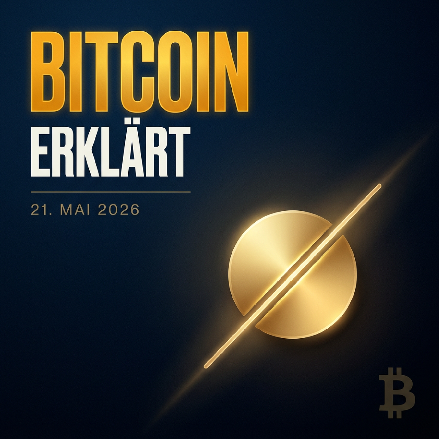 Bitcoin Erklärt · 21.05.2026 — Erstes Bitcoin-Halving: Ein historischer Meilenstein