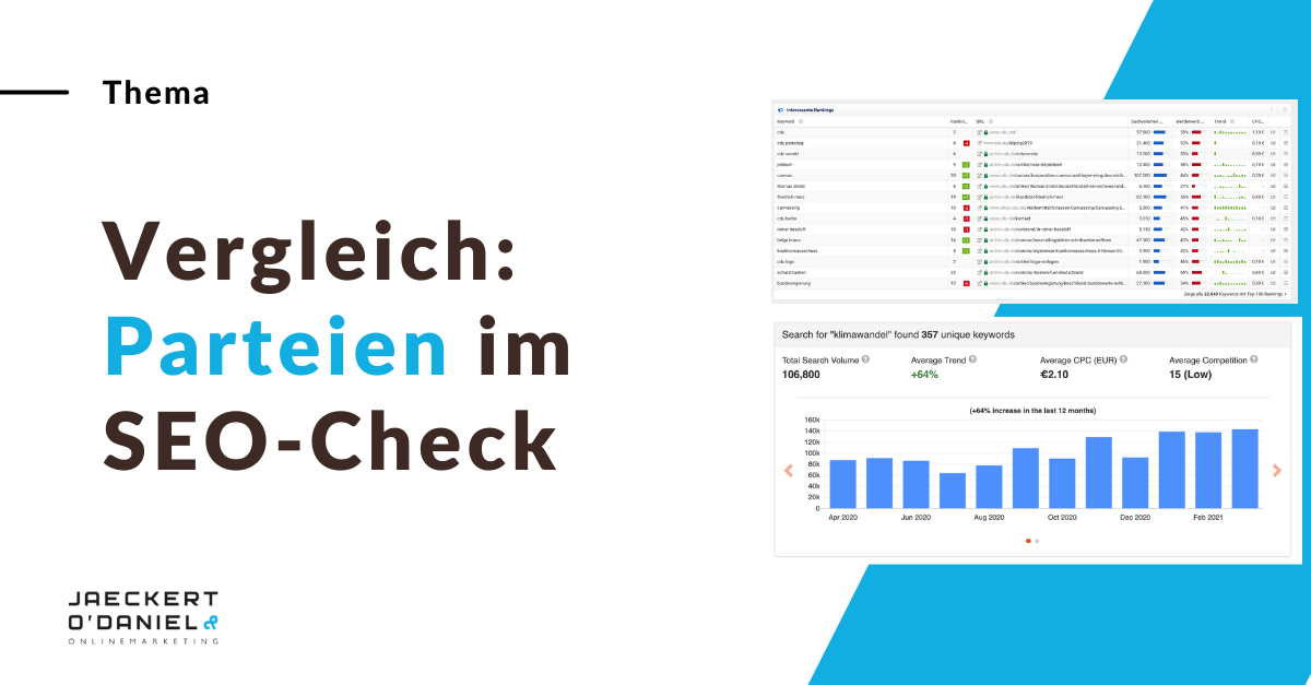 Vergleich: Die Parteien im SEO Check