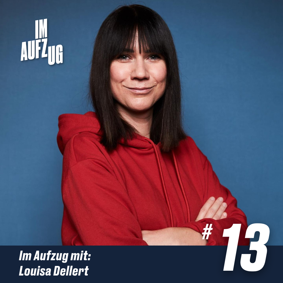Im Aufzug mit Louisa Dellert