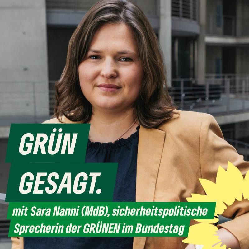 Einblicke in grüne Sicherheitspolitik mit Sara Nanni