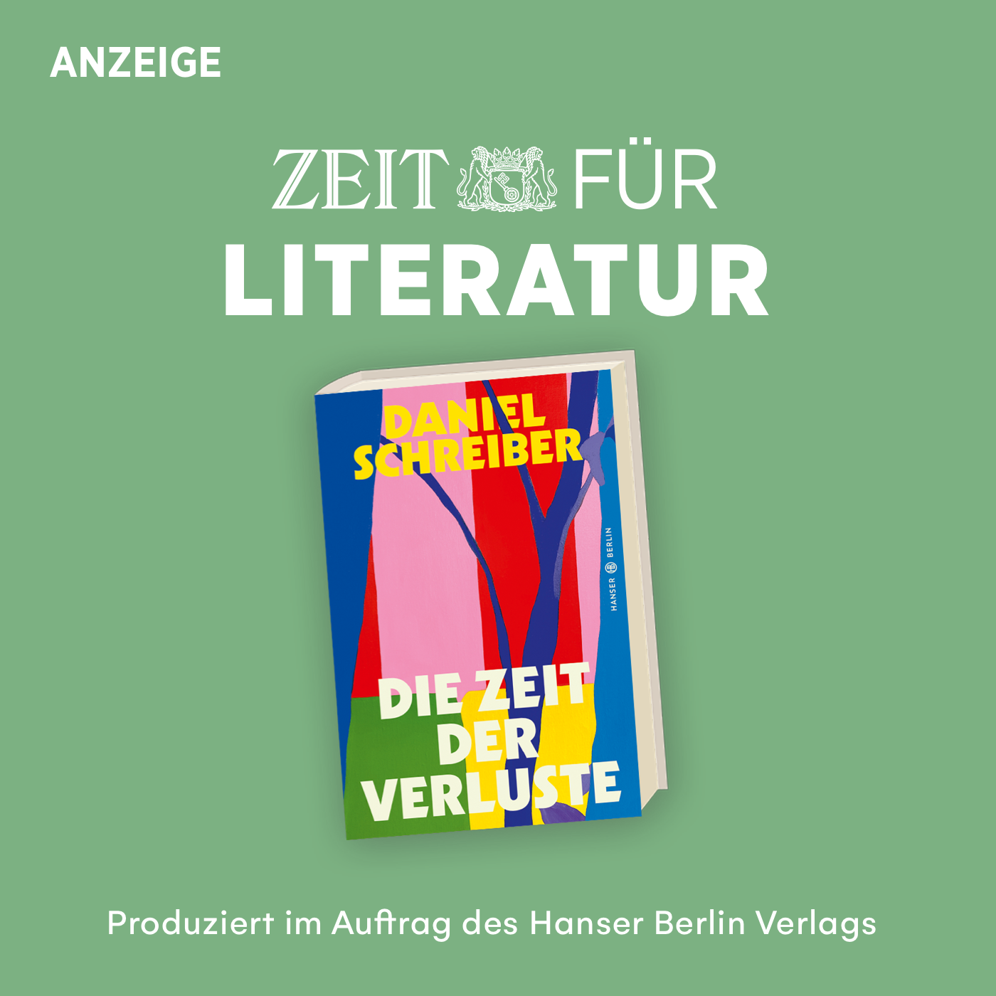 ZEIT für Literatur mit Daniel Schreiber