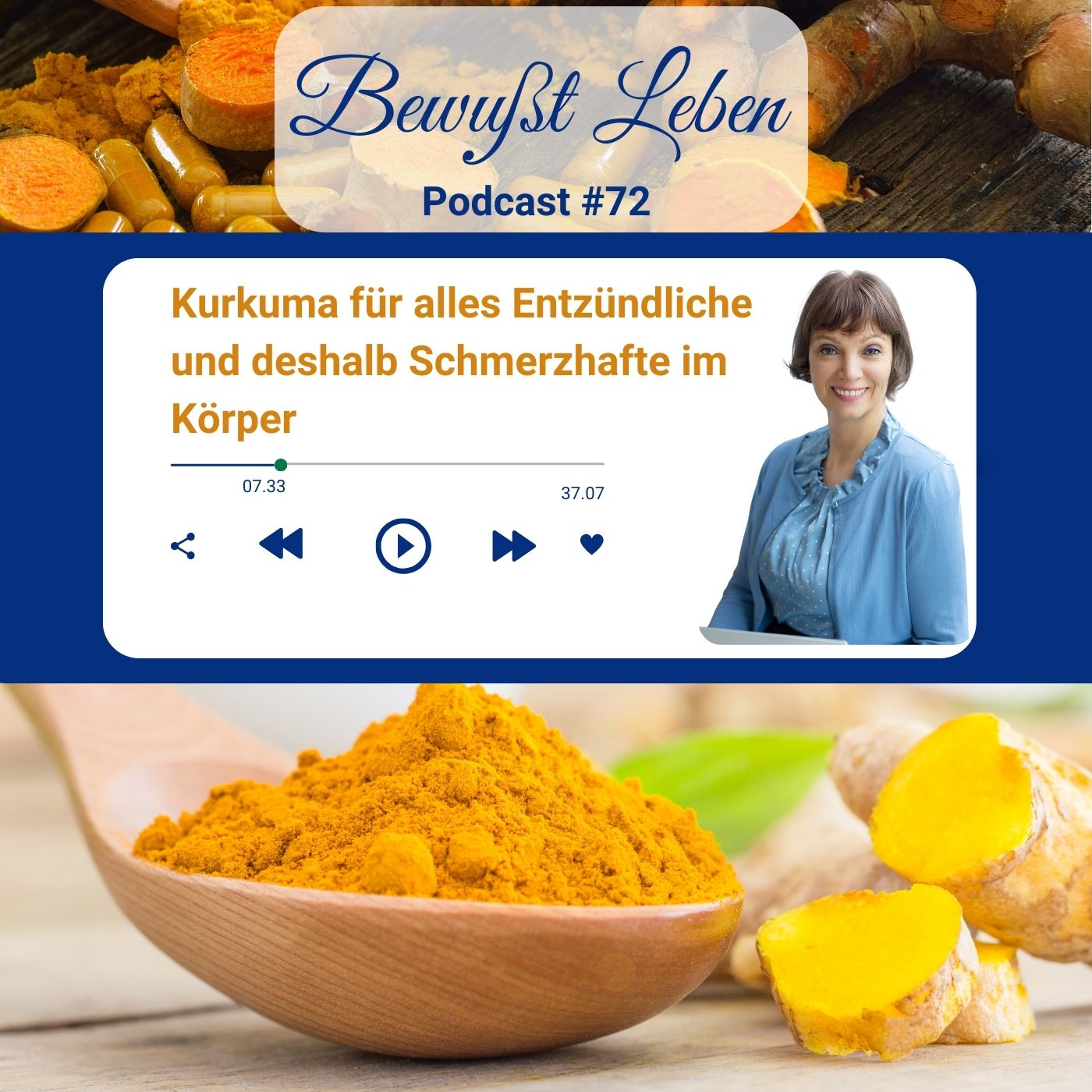 Kurkuma für alles Entzündliche und deshalb Schmerzhafte im Körper I Podcast #72