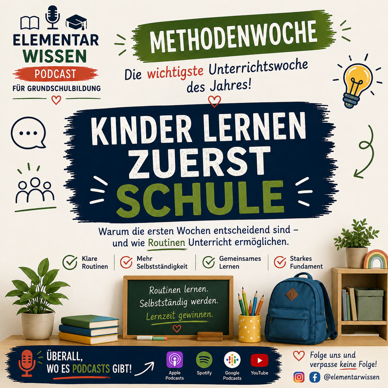 Methodenwoche - Kinder lernen zuerst Schule 