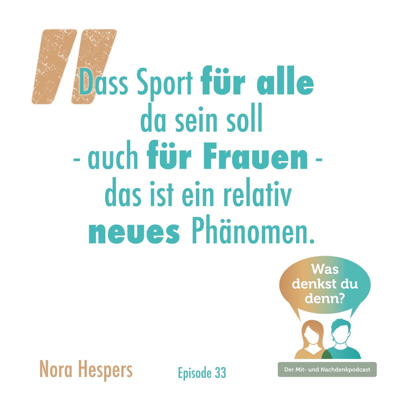 Sport ist gesellschaftspolitische Bewegung