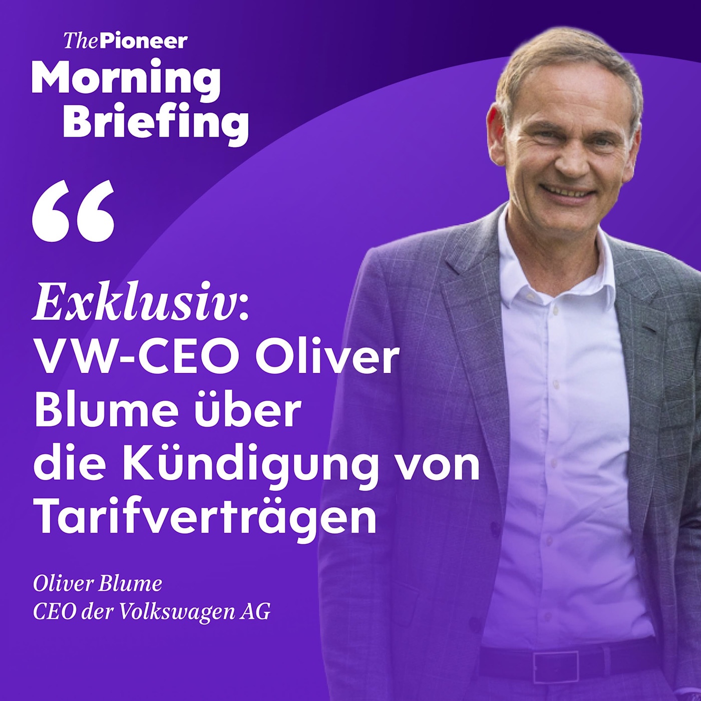 VW-CEO Oliver Blume über die Kündigung von Tarifverträgen | Pflegereform | Steuerverschwendung