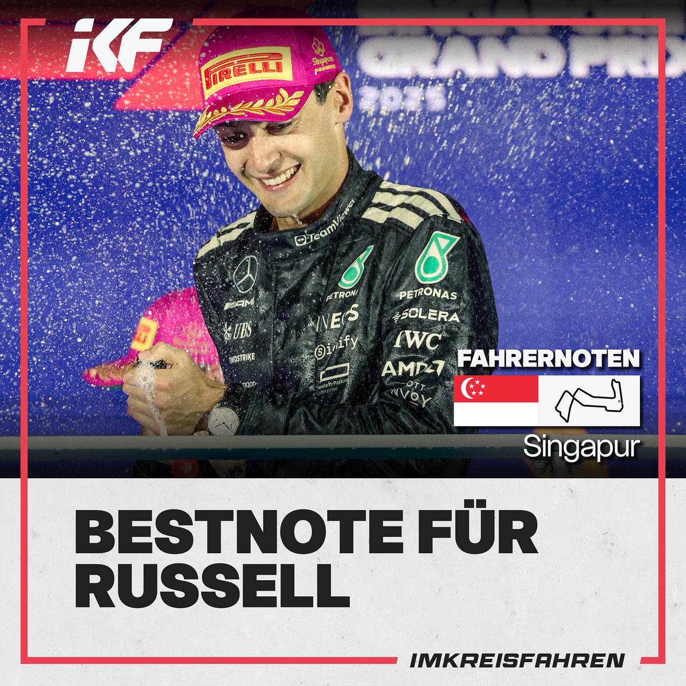 Bestnote für Russell | Fahrernoten Singapur