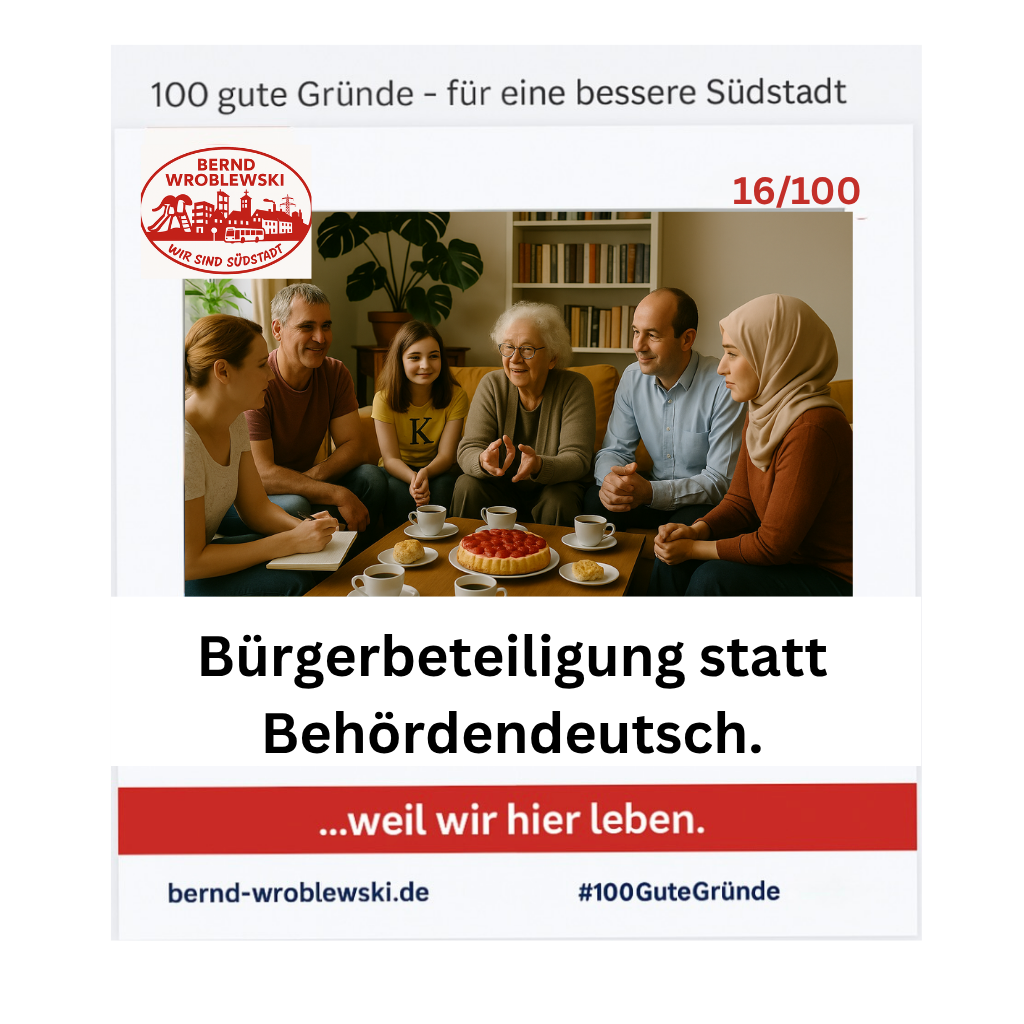 Bürgerbeteiligung statt Behördendeutsch