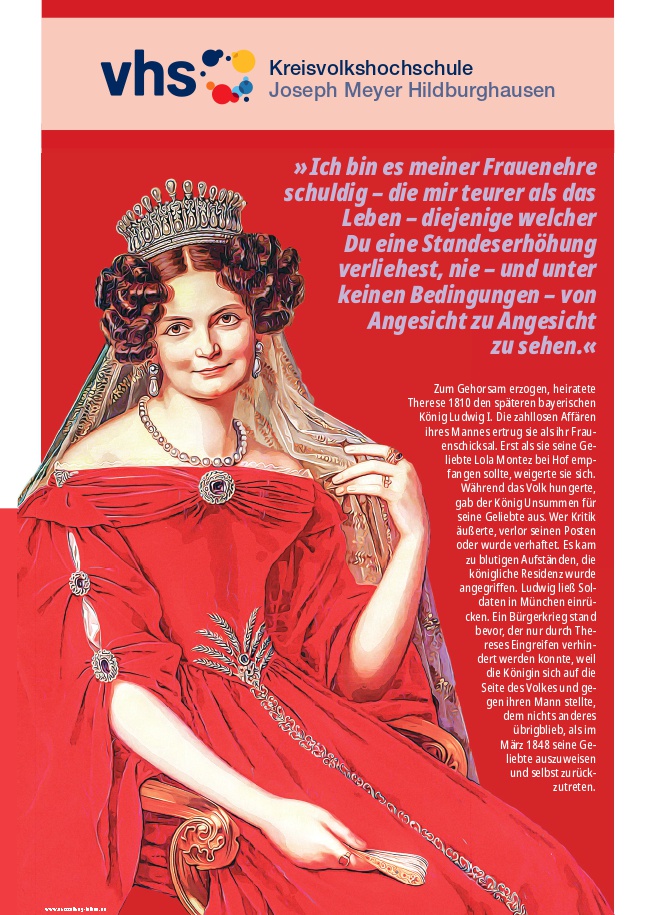 Therese von Bayern als Frau und als Rebellin