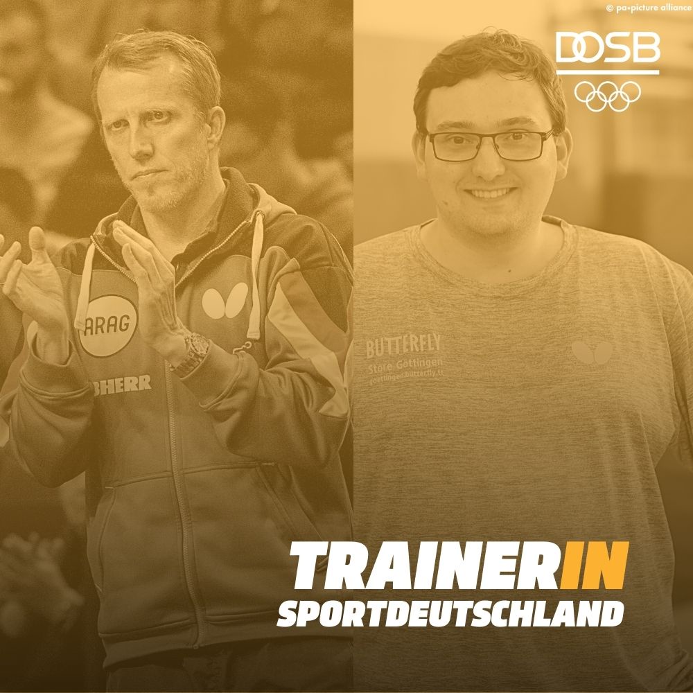 Tischtennistrainer Jörg Rosskopf und Hendrik Bartels - Von der Breite in die Spitze