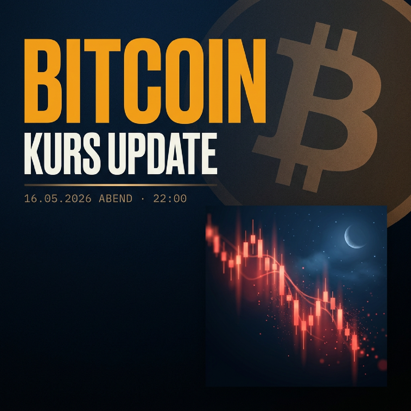 Bitcoin Kurs Abend 16.05.2026: 67.272 € (-1.20 %)