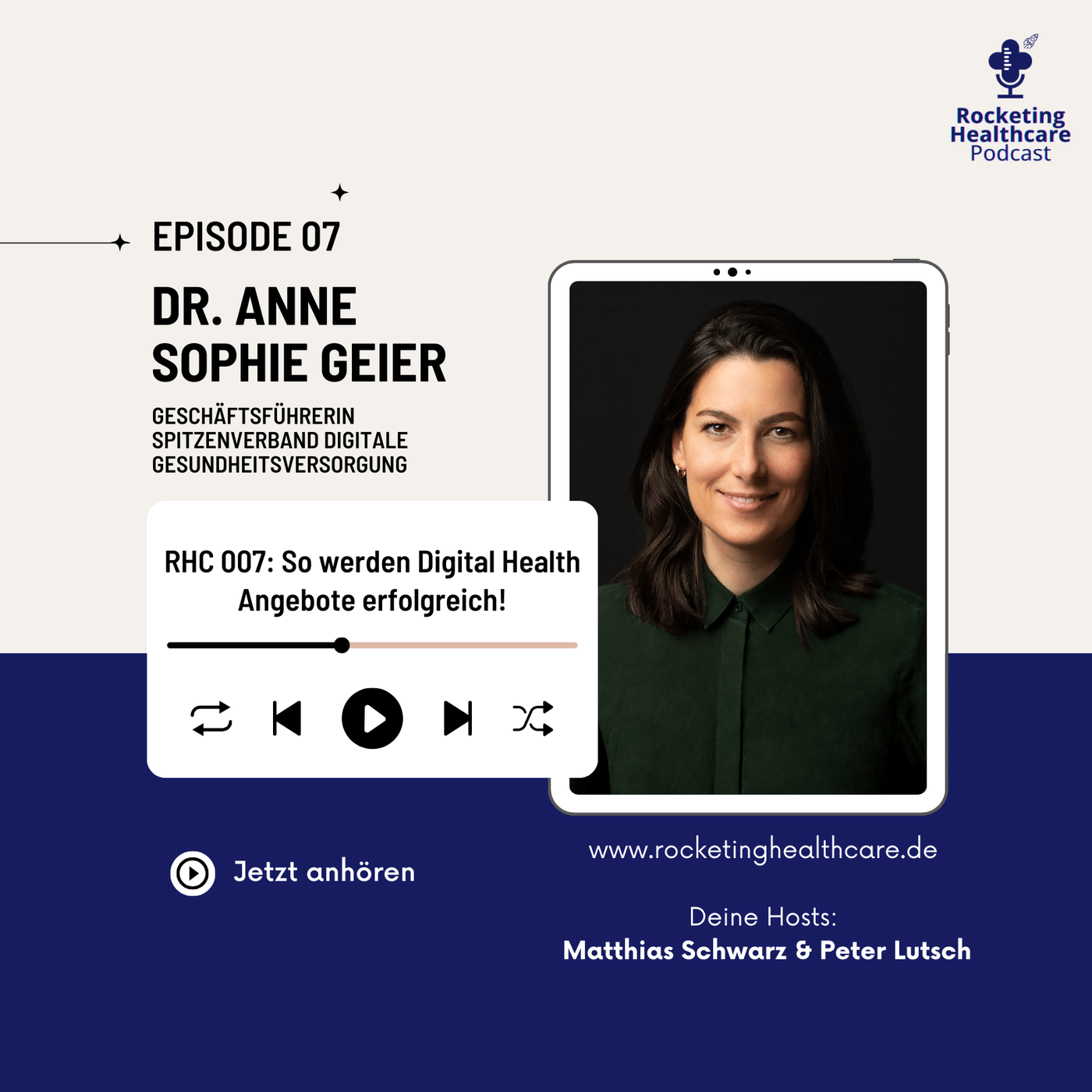 RHC 007: So werden Digital Health Angebote erfolgreich - Interview mit Dr. Anne Sophie Geier