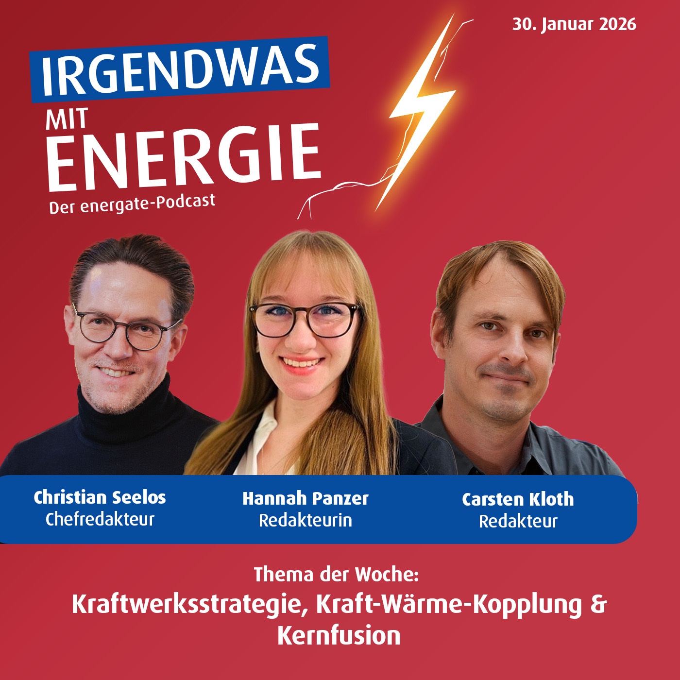 News-Update vom 30. Januar 2026 - Differenzen bei der Kraftwerksstrategie und Realitätscheck der Kernfusion