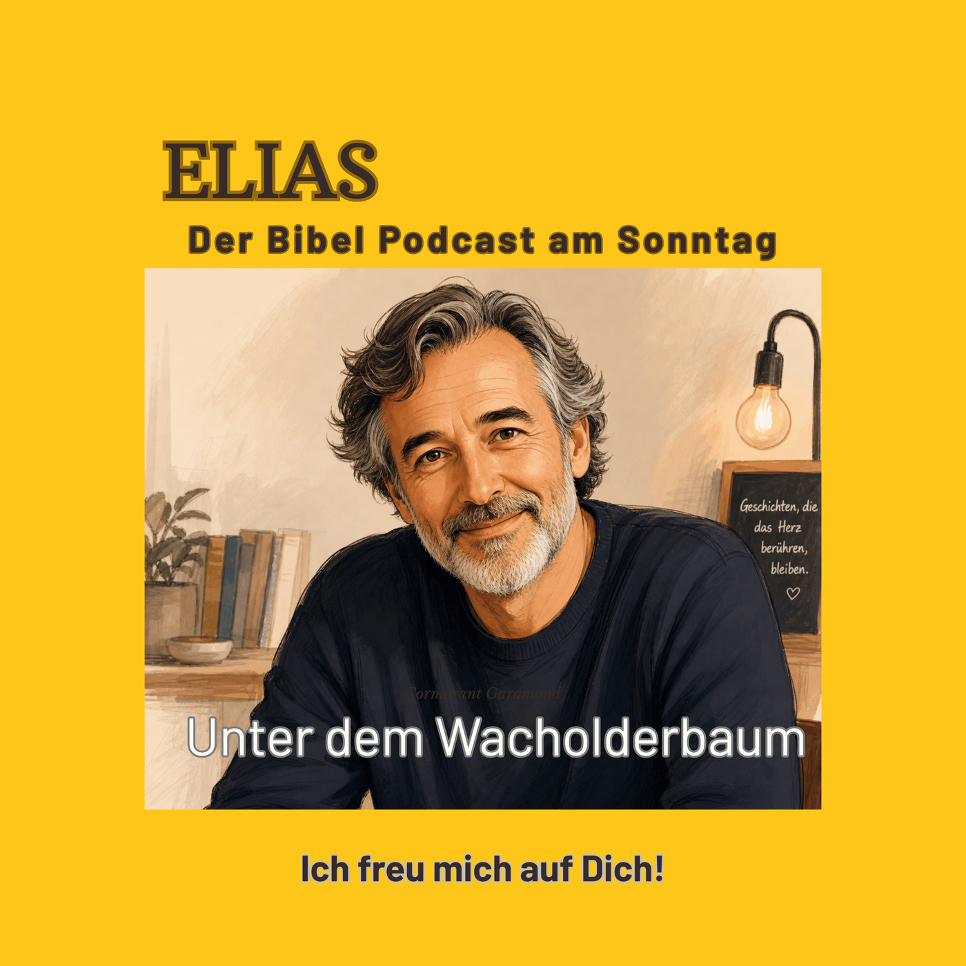 Elija unter dem Wacholderbaum