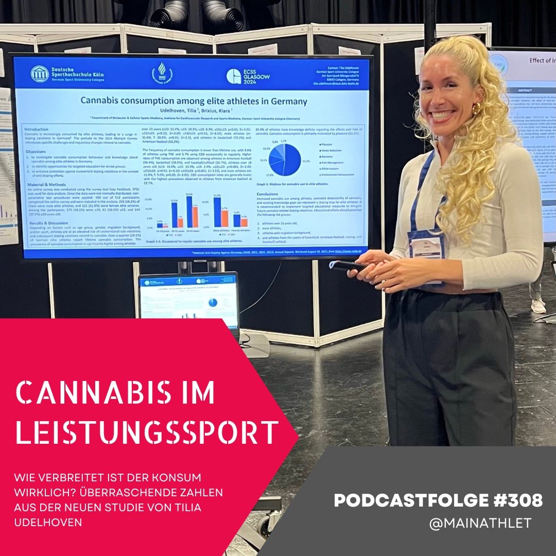 Ep.308 – Cannabis im Leistungssport: Wie verbreitet ist der Konsum wirklich? Überraschende Zahlen aus der neuen Studie von Tilia Udelhoven