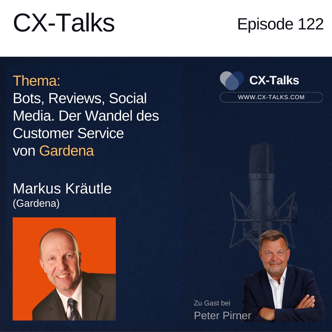 #122 Bots, Reviews, Social Media. Der Wandel des Customer Service bei Gardena. Markus Kräutle bei Peter Pirner