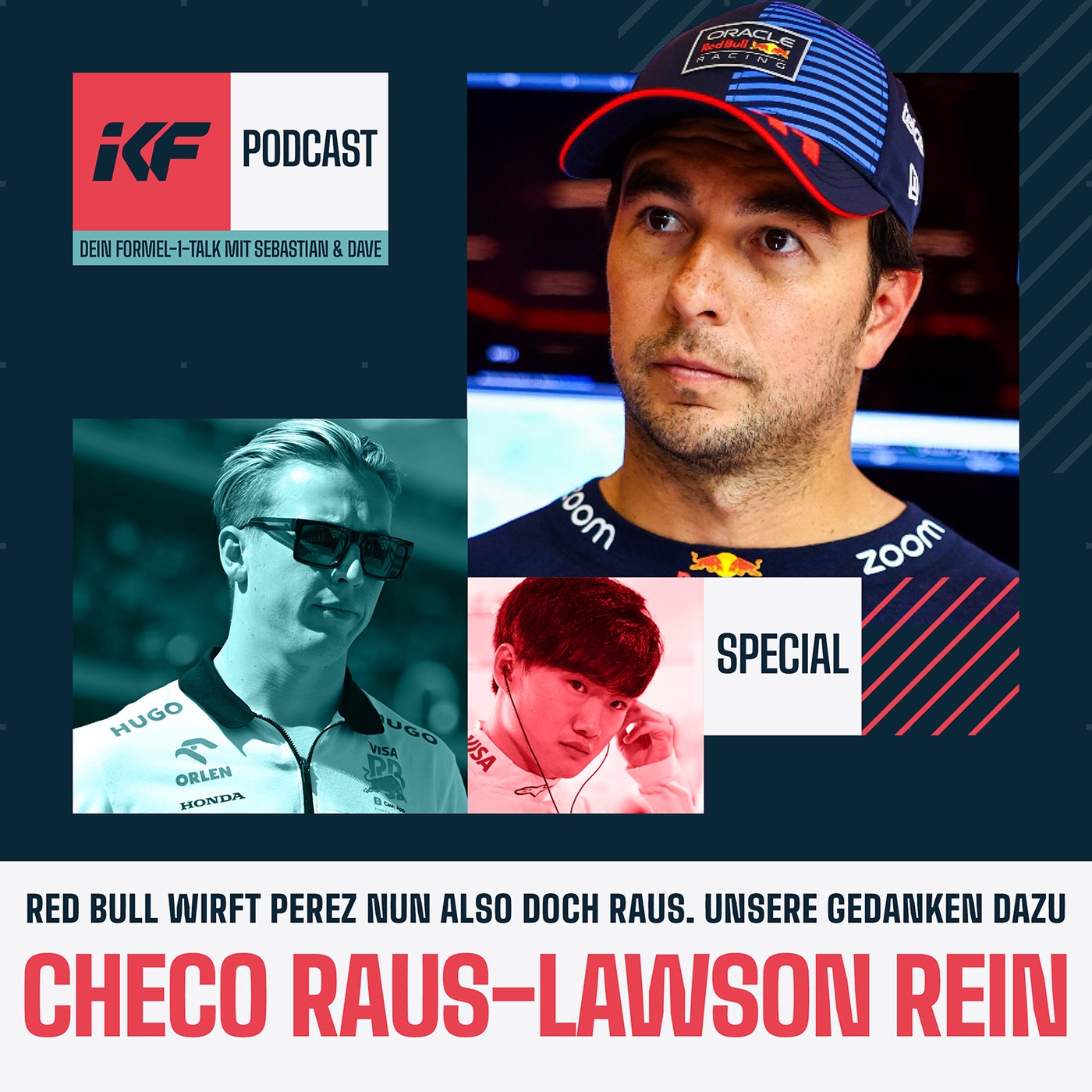 Checo raus - Lawson rein!